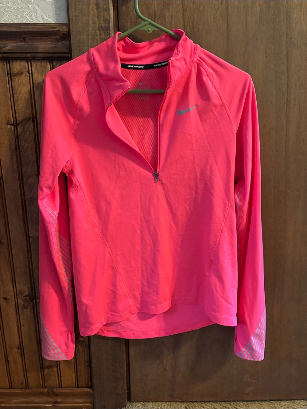 Nike Women's Bright Pink Half-Zip Performance Pullover